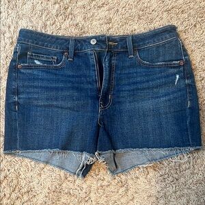 Old Navy Blue Jean Shorts Relaxed Fit Mid-Thigh